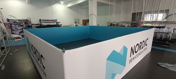 Ausstellung des 20ft Spannungs-Gewebe-60IN ziehen Fahnen hoch, die PSD oben Ausstellungs-Fahnen knallen