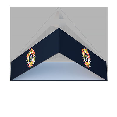 6ft 8ft Druckunterseiten-Knall herauf Ausstellungs-Stand-Entwurfs-hängende Fahnen für Ausstellungen