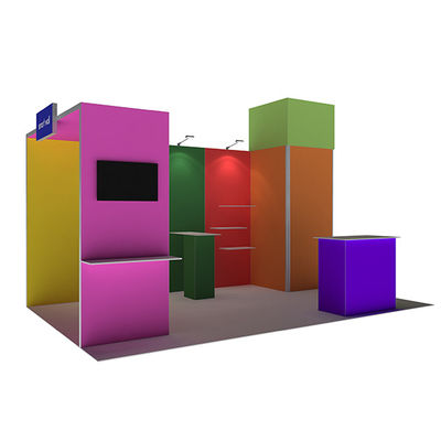 ummauert tragbarer Messen-Stand 3x3 3x4 3x5 modulares SEG-Gewebe-System