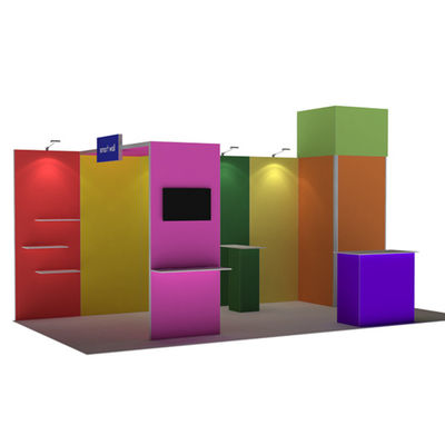 ummauert tragbarer Messen-Stand 3x3 3x4 3x5 modulares SEG-Gewebe-System