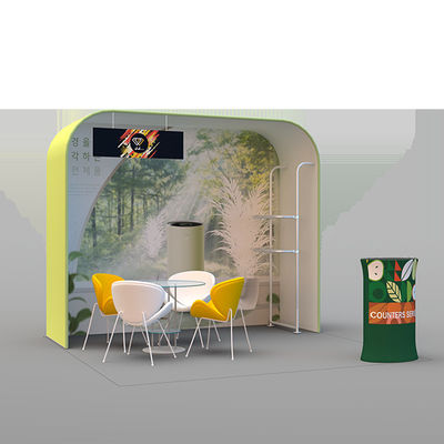 Offener gewölbter Hintergrund ummauert Ausstellungs-Versammlungs-Stand-Anzeige für Messe