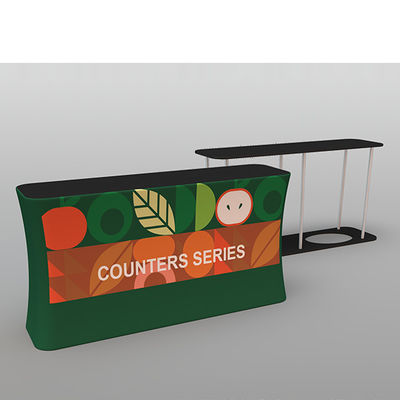 Stand-Schreibtisch der rechteckiges Aluminiumprofil-tragbarer Aufnahme-Schreibtisch-Messen-240gsm