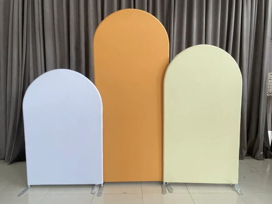 Elegante personifizierte Heiratsacrylhintergründe, die Kreis-Bogen-Hintergrund drucken