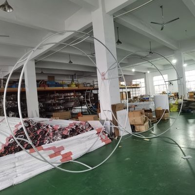 Sich verjüngendes kreisförmiges faltbares Knall-oben Ausstellungs-Anzeigen-Messen-Hängeschild 60in