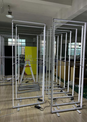 Frameless Leuchtkasten-Leichtgewichtler Aluminiumgewebe Lightbox des rahmen-LED Seg