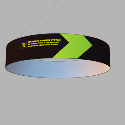 4FT X 1FT Knall-oben Ausstellungs-Anzeigen-einseitiges Gewebe-Malerei-Decken-Hängeschild