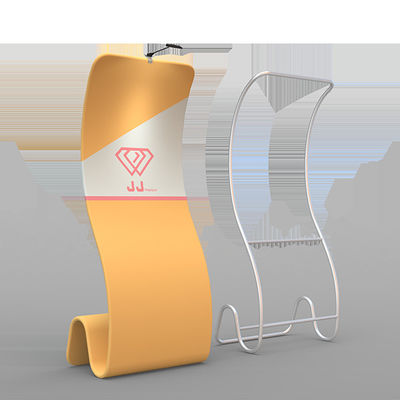 120cm Werbungsmessen-Fahnen-Stand-Ausstellungs-Stand-Druckereignis-Hintergrund