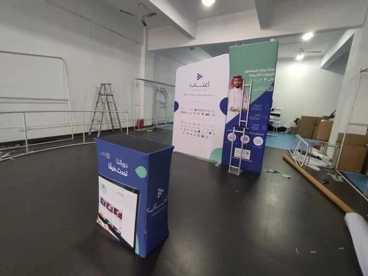 Aufbereitete modulare angemessene Ausstellungs-Stand-Hintergründe Gewebe-Messen-Stand der Ausdehnungs-10 x 20