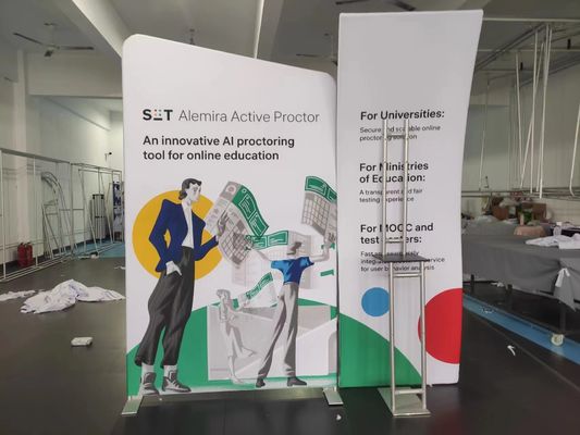 Gewebe-Messen-Ausstellungs-Anzeigen-leichter hintergrundbeleuchteter Stand-Handelsmesse-Stand der Spannungs-230g