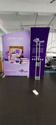 Modulare Aluminiumausstellung steht Messe 10x30, die 10x10 oben Stand knallen