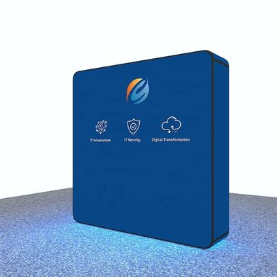 Umweltfreundlicher hintergrundbeleuchteter Hintergrund-tragbare Anzeigen-Stand-Hintergründe der Fuß-10x10 mit LED