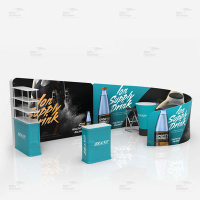 Ausstellungs-Stand-Messen-Stand-Anzeige 10x20ft 3x6 M Aluminum Alloy Tube